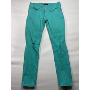Levi's 524 Women's Too Superlow Straight Leg Teal Blue Denim Jeans - 9 (30x30.5)